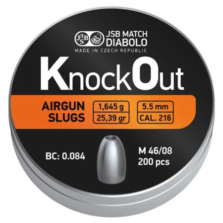 ~JSB Knockout Slugs | .216 Caliber| 5.5mm