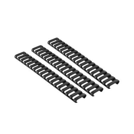 Ergo 18 Slot Ladder LowPro Rail Covers |3pk | Black