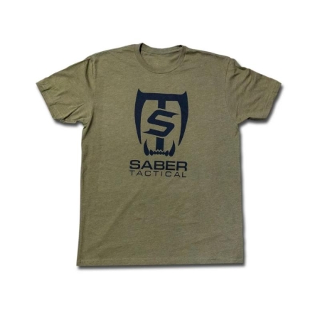 Saber Tact T-Shirts Olive/  Black S