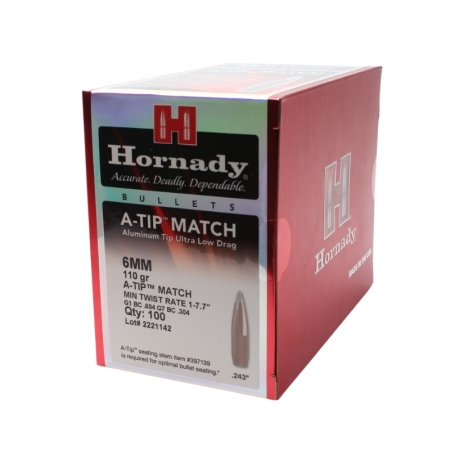 Hornady Bullets P 6MM 110gr A-TIP Match (100)