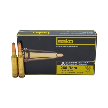 Sako Ammo, 260, Remington | Deerhead| Bonded Oryx | 156 SP (20)